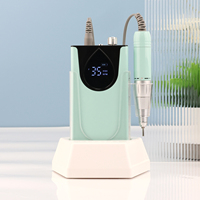 Perceuse à ongles portable rechargeable populaire E-file 35,000 tr/min avec logo personnalisé privé pour une utilisation en salon de manucure