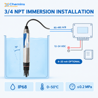 Sensor Kualitas Air ORP Online Industri ORP-406 ORP-406C POM 316L POM Pilihan Housing ABS RS485 Modbus IP68