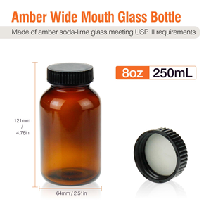 250ml Customizable Medicine Brown PET <b>Plastic</b> Bottles <b>Plastic</b> Medicine Bottles <b>Plastic</b> <b>Cap</b> Capsule Bottle Packaging - Product Image 2