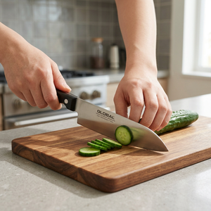 Cuchillo de Chef Profesional con Hoja Dentada Seki Japan de 9.45 Pulgadas (24 cm) con Mango de Plástico - Product Image 3