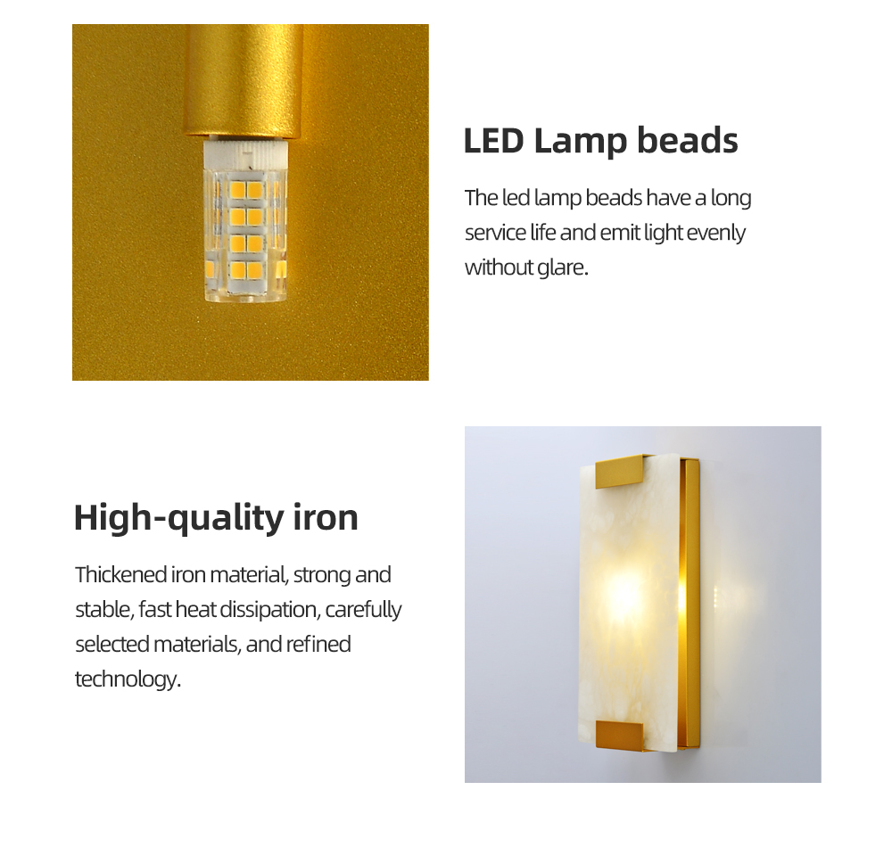 Wall Lamp Zhongshan Factory Supplier zerouno modern style living Room natural marble Light Body China
