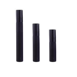 plastic packaging bottle with pump 2ml 3ml 4ml 5ml essential oil perfume bottle black plastic lid
