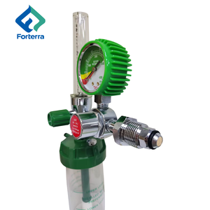 Regulador de Oxígeno de Latón BS3 Personalizado, Conexión de Cilindro CGA de Acero Inoxidable, Regulador de Gas de Oxígeno Macho BS3 NPT - Product Image 1