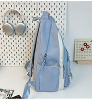 Sac à dos léger et imperméable pour adolescents et étudiants, sac d'école multi-poches pour le lycée et le collège