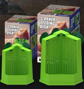 Reptile Feeder Escape-Proof Corner Reptile Food <strong>Box</strong> Wall Mounted with Suction Cup for Insects <strong>Bug</strong> Bowl for Lizards Geckos Frog - Product Image 6
