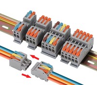 Bloque de Terminales de Conexión Rápida Ashan PCT-213, Contactos de Cobre de 25A, Conectores de Cable para Conexión de Energía Eléctrica