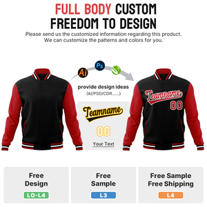 Giacche Varsity Vintage da Baseball con Logo Personalizzato OEM, Ricamo sulle Maniche, Streetwear Plus Size per Uomo - Product Image 3