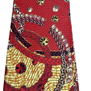 Tessuto Batik Africano <span class=keywords><strong>di</strong></span> Qualità Superiore, Tessuto in <span class=keywords><strong>Cotone</strong></span> Pettinato <span class=keywords><strong>di</strong></span> Peso Medio, Lucido a Diamante, <span class=keywords><strong>di</strong></span> Alta Qualità, Stampato, Traspirante, <span class=keywords><strong>Organza</strong></span> per Esterni - Product Image 2