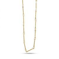 Kalung Rantai Klavikula Tipis Minimalis Wanita Haomi CE Stainless Steel French Wave Twisted dengan Tautan Bulat Berputar-putar