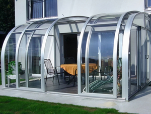 Véranda en aluminium minimaliste personnalisable pour jardin, balcon, villa, cour, utilisable toute l'année - Product Image 3