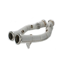 Échappement Catback et Downpipe en Acier Inoxydable 304 Personnalisé Haute Performance pour Mercedes Benz AMG W205 C63 E43, 1,5 mm TIG 2, pour une augmentation de puissance