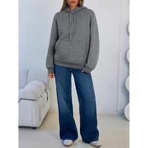 เสื้อฮู้ดผู้หญิง FOXA ผ้าฟลีซบุเชอร์ปา อุ่นสบาย มีกระเป๋า - Product Image 5