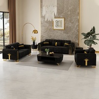 Canapé modulaire en U 3 places, style américain, en similicuir, mobile, pour hôtel et loisirs, sensation de luxe haut de gamme, pour le commerce international