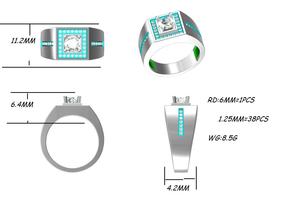 Fine jewelry custom oem <span class=keywords><strong>925</strong></span> <span class=keywords><strong>anelli</strong></span> di fidanzamento in <span class=keywords><strong>argento</strong></span> sterling italiano con diamanti da sposa per donna <span class=keywords><strong>uomo</strong></span> - Product Image 3