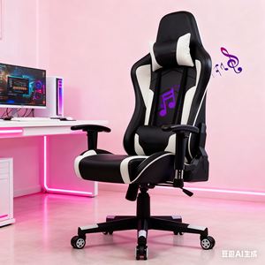 Meilleure vente chaise de jeu siège <span class=keywords><strong>baquet</strong></span> de course ergonomique, dossier haut, hauteur réglable et inclinaison chaise d'ordinateur compatible avec la salle de jeu - Product Image 2