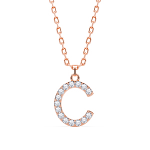 Colgante con Iniciales Personalizadas de la A a la Z, Hecho con Diamantes Cultivados en Laboratorio VVS VS EF y Plata de Ley 925 con Acabado en Oro, Joyería Fina OEM ODM - Product Image 2