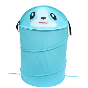 Greenlife Reusable Modern Cute Cartoon Design Foldable Polyester 34x55cm Laundry Basket <b>Camp</b> Use Clothes <b>Blankets</b> Toys Model - Product Image 1