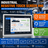 Mochuan Pantalla HMI de 15.6 Pulgadas con Interfaz Hombre-Máquina Modbus Ethernet, Panel de Control Táctil Industrial