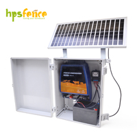 4.8J Hoge Vermogen Zonne-energie Elektrische Omheining Energizer IPX6 Waterdichte Elektrische Omheining Oplader voor Vee Paard Veeteelt Boerderij Bescherming