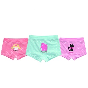 Fabricant en gros GOTS 100% coton culottes pour enfants petites filles string sous-vêtements rose filles sous-vêtements boyshort - Product Image 3