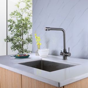 <span class=keywords><strong>Rubinetto</strong></span> lavello da cucina 304 in acciaio inox miscelatore <span class=keywords><strong>a</strong></span> <span class=keywords><strong>tre</strong></span> vie rubinetti doppio manico sano filtro acqua potabile acqua calda fredda moderna - Product Image 2