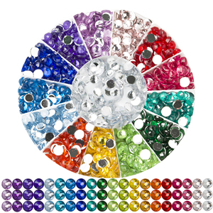 SONGWOO 2.8mm cristallo rotondo ricamo colore strass pittura diamante vendita mosaico pietra resina fabbricazione regalo - Product Image 1