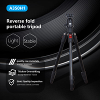 Trépied professionnel en aluminium pour appareil photo avec rotule, support flexible pour caméra vidéo numérique, monopode de voyage