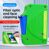 Nettoyeur de fibre optique de haute qualité, nettoyeur en un clic, SC FC ST LC, boîte de nettoyage de fibre optique, boîte de nettoyage optique avec plus de 550 utilisations
