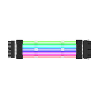 24pin bercahaya ARGB garis ekstensi untuk Motherboard & kartu grafis 2 * 8pin synchromron 3 * 8pin Aksesori komputer