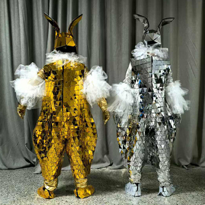 Disfraz de espejo de conejo para parque de atracciones, traje de fiesta de <span class=keywords><strong>crucero</strong></span>, suministro de fiesta temática, traje de conejo para artista callejero - Product Image 6