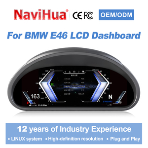 หน้าปัดดิจิตอลรถยนต์ดีไซน์ใหม่ Navihua ระบบ Linux พร้อมจอ LCD รองรับ Carplay สำหรับ BMW ซีรีส์ 3 E46 ปี 1999-2004 - Product Image 1