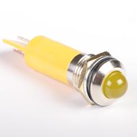 Lampe de signalisation étanche en métal 6v 12v 24v rouge jaune bleu vert blanc 6mm indicateur de lumière LED