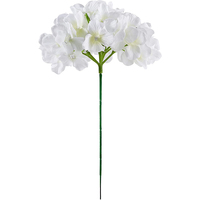 INUNION Grosir Populer Bunga Hydrangea Sutra Putih Biru Real Touch untuk Dekorasi Rumah, Pernikahan, dan Bunga Artifisial