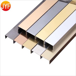 Zzz5402 Vàng Màu 8K Gương 201 Thép Không Gỉ Góc Gạch Trim Đối với Trang Trí Nội Thất Tường Nửa Vòng Gạch Trim - Product Image 5