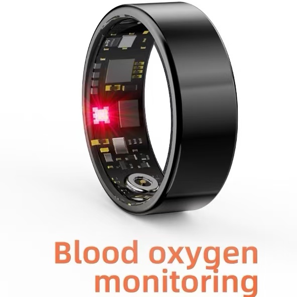 App Control Remote Control Stainless Steel Fashion Smart Wedding Ring Men Women R11M Fitness Tracker Heart Rate Blood Oxygen