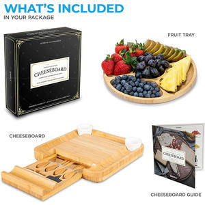 Vente chaude 2024 Ensemble de planches à découper pour fromage personnalisées <span class=keywords><strong>Planche</strong></span> à <span class=keywords><strong>charcuterie</strong></span> personnalisée <span class=keywords><strong>Planche</strong></span> à fromage en bambou extra large et ensemble de couteaux - Product Image 5