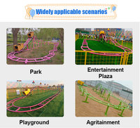 Thrill Rides Fair Games Attractions Backyard Small Mini Children Spinning Roller Coaster for Kids Outdoor
