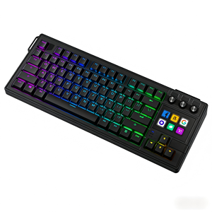 Teclado Mecánico K1 <span class=keywords><strong>Pro</strong></span> RGB con Teclas con Pantalla LCD, Interruptor Rojo - Product Image 1