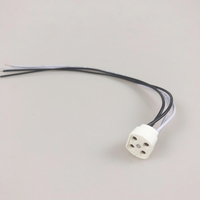 G10q Socket 250v 660w Support de lampe en céramique OEM Personnaliser Longueur de câble