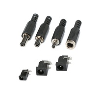 Prise d'alimentation CC 002/005 3.5-1.1/1.35 5.5-2.1/2.5MM résistante aux hautes températures noire