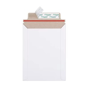Enveloppes en carton rigide blanc auto-adhésives, plates et rigides, pour photos et documents, sans pliage, pour l'expédition de photos - Product Image 1