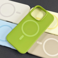 Nouvelle Coque Magnétique Fine en Silicone Liquide pour iPhone 17 Pro Max 15 14 13 Pro, Coque Téléphone Personnalisée en Silicone avec Logo Gravé au Laser