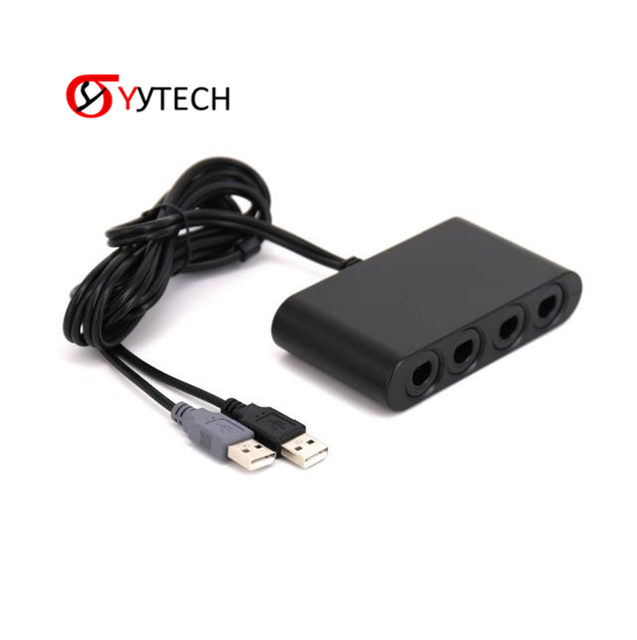SYYTECH Game Controller 4 Port Adapter Converter for Nintendo Switch NS GameCube Wii U Game Accessories