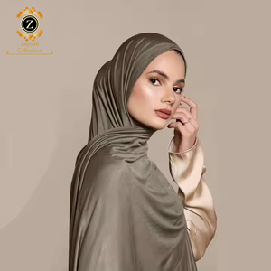 Zaynab Hijab <span class=keywords><strong>Segi</strong></span> Empat Luxury Premium Jersey <span class=keywords><strong>Segi</strong></span> Empat Premium Chiffon Hijabs Écharpe Custom Hijab - Product Image 2