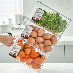 Organizadores de Refrigerador Apilables con Tapas, Libres de BPA, Contenedores para Almacenamiento de Frutas y Verduras, Venta al Por Mayor - Product Image 6