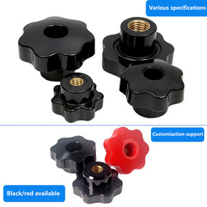 M4 M5 M6 M8 M10 Weiblicher Faden-Sterngriff Nussknöpfe schwarz Kunststoff-Schraubgriff Klammerknopf - Product Image 5