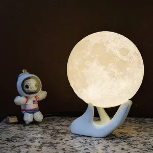 Multicolor Table Lamps для Kids, Touch Mood Lights, Small Moon Lamp, 3D LED Night Light, home Decoration