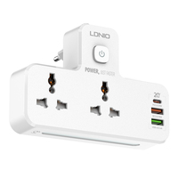 LDNIO SC2311 תקע הארכת רב תקע שקעי סיומת עם USB קיר תקע מתאם 3 דרך 1 לתוך 3 כוח הארכת מתאם