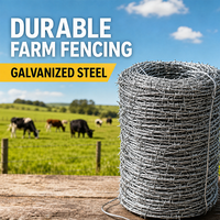Grillage barbelé en acier inoxydable en gros avec protection périmétrique fiable pour clôtures de fermes, voies ferrées, cours arrière et frontières