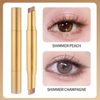 Crayon fard à paupières double embout haute pigmentation longue tenue, deux tons scintillants, illuminateur, 3 couleurs, maquillage des yeux, marque privée